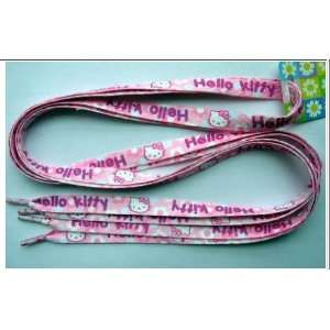  Hello Kitty Pink (Face) Shoelaces one pair Everything 