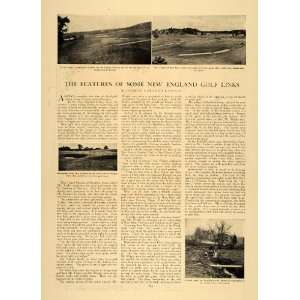  1907 Article New England Golf Link Features G.L. Lawson 