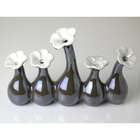  Five in One Pearl Brown Porcelain Flower Vase