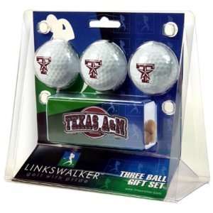   Texas A&M Aggies NCAA 3 Golf Ball Gift Pack w/ Hat Clip Sports