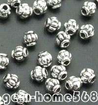 1600 Tibetan Silver Lantern Shaped Beads 4mm  