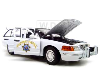 CHP FORD CROWN VICTORIA WHITE 1:18 HIGHWAY PATROL  