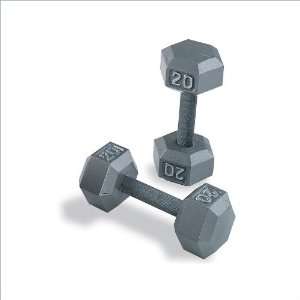 Body Solid Grey Hex Dumbbell Set 55 to 75 lbs:  Sports 
