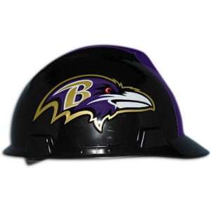 Ravens MSA Safety Works NFL Hard Hat:  Sports & Outdoors
