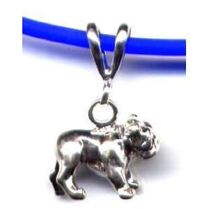  18 Blue Bulldog Necklace Sterling Silver Jewelry: Kitchen 