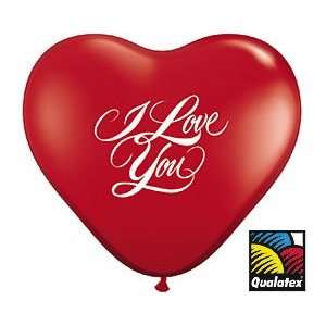  (12) Red Heart Shaped I Love You 11 Latex Balloon: Health 