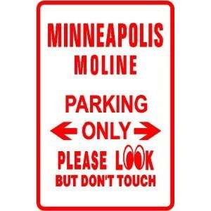  MINNEAPOLIS MOLINE PARKING tractor sign