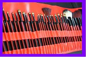   pcs red color beauty makeup cosmetic brush case set for eye shadow box