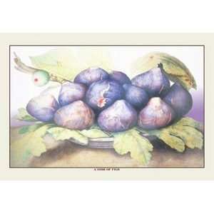  Dish of Figs   Paper Poster (18.75 x 28.5) Sports 