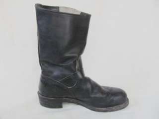   Leather Motorcycle Engineer Biker Riding Mens Boots Size 10E  
