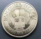 SAN DIEGO TROLLEY GOLDEN SPIKE COMPANY 1981 SILVER COIN TOKEN #W290