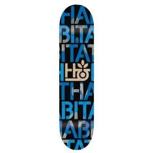  Habitat Stencil Skate Deck (Small, 7.75 Inch): Sports 