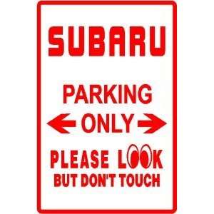  SUBARU PARKING sports import car show sign