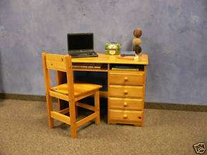 Solid Wood New Student Desk & Chair  Honey finish  
