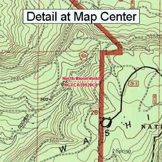 USGS Topographic Quadrangle Map   North Bloomfield, California (Folded 