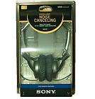 SONY MDR NC7 NOISE CANCELING FOLDABLE HEADPHONES MDRNC7 BLACK OVERHEAD 