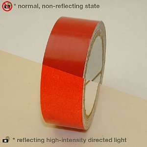 JVCC REF 7 Engineering Grade Reflective Tape: 1 1/2 in. x 30 ft. (Red)