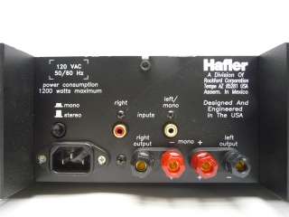 HAFLER TRANS NOVA 9300 SERIES 2CH 15WPC STEREO/MONO AUDIO POWER AMP 