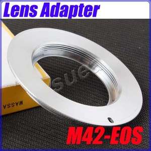 M42 Screw Lens to Canon EOS EF Mount Adapter Ring  