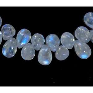 Blue Moonstone Teardrop Briolette Glowing Beads 5mm 7mm (Qty12)