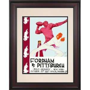   Fordham vs. Pitt 10.5x14 Framed Historic Football Print Sports