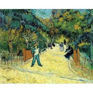 Van Gogh   Entrance to the Public Garden in Arles  Kitchen 