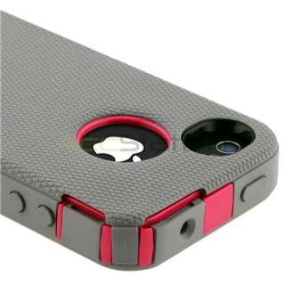 OtterBox Defender Case Cover for iphone 4 & 4S Peony Pink / Gunmetal 