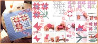 Japanese Craft Pattern Book Patchwork Quilt Bag FLOWER Paper Pattern 
