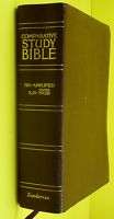 Comparative Study Bible Zondervan bonded leather Burg..  