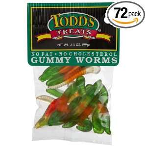 Todds Treats Gummy Worms, 3.5 Ounce Grocery & Gourmet Food