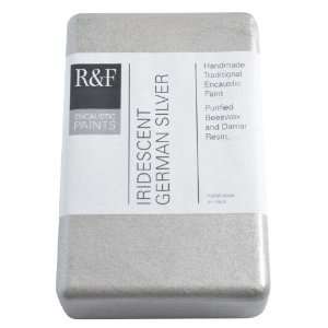  R&F Encaustic 333ml Paint, Iridescent Ger Silver Arts 