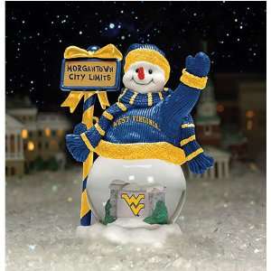 West Virginia Mountaineers NCAA City Limits Snowman  