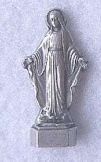 OUR LADY of GRACE Tiny Pocket Saint Statue Shrine  