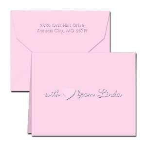 Classic Impressions Embossed Personalized Stationery   With Love Notes