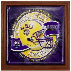    LSU Tigers 2007 BCS National Champions Plaque: Sports & Outdoors