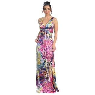   and Multi Colored Evening Dress  FBS Clothing Juniors Dresses