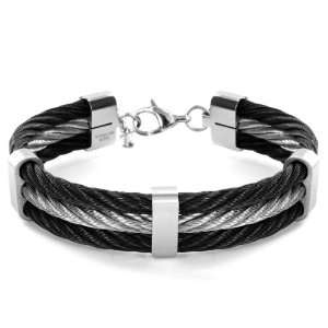   and Steel Cable Bracelet (13.5mm): West Coast Jewelry: Jewelry