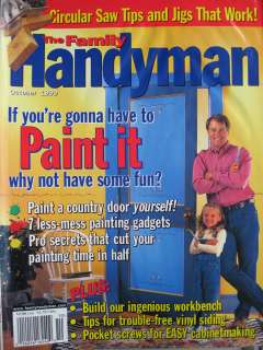   FAMILY HANDYMAN MAGAZINE DO IT YOURSELF PAINT IT 10/99 OCTOBER 1999
