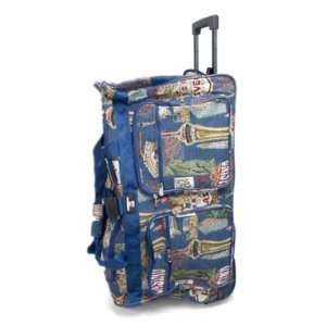   Duffel Bag, Blue Las Vegas Pattern, T5130 Patio, Lawn & Garden