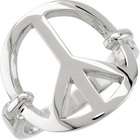 Jewelry Adviser rings 14K Yellow 17.75 WIDTH Peace Sign Ring