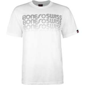    Bones Bearings Swiss Text Fade T Shirts