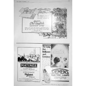   ENGLISH LAVENDER SOAP MATINEE SIEMENS ELECTRIC LAMPS