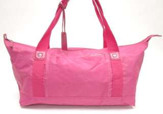 NEIMAN MARCUS Bright Pink Nylon Small Duffle Bag  