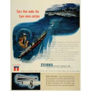   Lamps War Ship Torpedo WWII   Original Print Ad