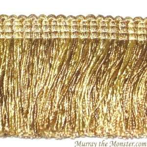  Conso 1.5 inch COIN GOLD BRUSH FRINGE 6 yards Arts 