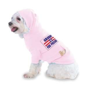  FOR PRESIDENT Hooded (Hoody) T Shirt with pocket for your Dog or Cat 