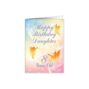  Dancing fairies Birthday card, Daughter, 8 years old Card 
