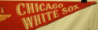 1950s Chicago White Sox Vintage 30 Pennant Winged Logo Players 