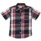   construction woven short sleeves button front point collar casual