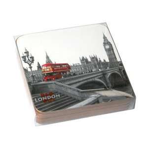  London Red Bus drinks coaster set of 4